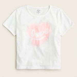 J.Crew Fitted Broken-In Jersey LOVE Crewneck T-Shirt Short-Sleeve Tee NWT BF374